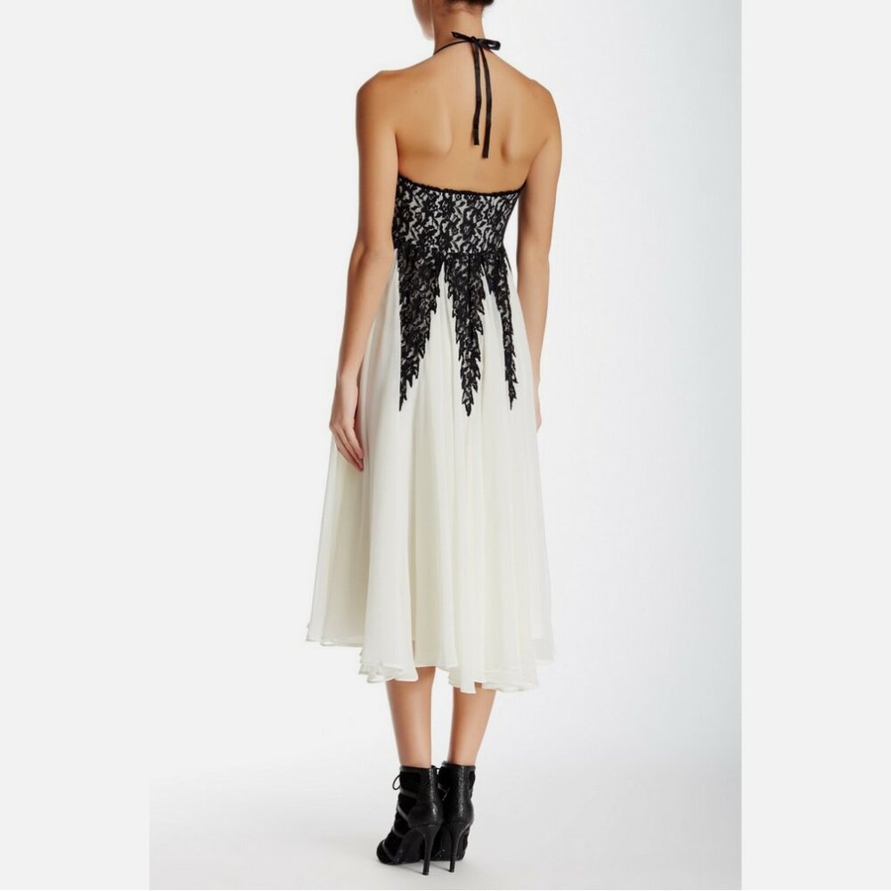 NWOT Free People Freda Midi Flared Ball Gown Ivory Combo - Picture 8 of 12